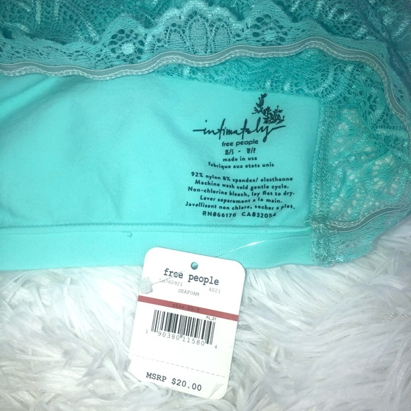 intimately FP Seamless and Lace Bandeau SEAFOAM - Picture 7 of 8